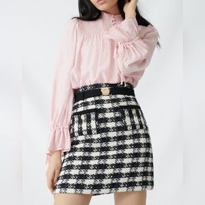 Maje Tweed mini skirt size 34